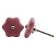 Pink Star Shape Crackle Ceramic Drawer Knob